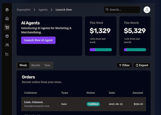 Superpilot Team Dashboard